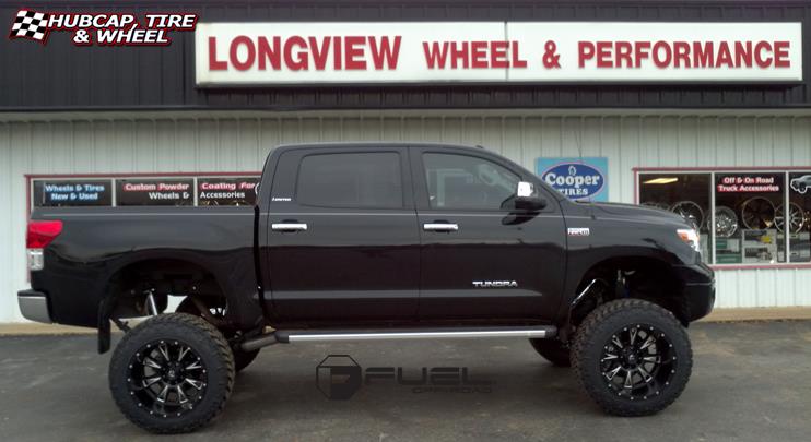 vehicle gallery/toyota tundra fuel throttle d513 0X0  Matte Black & Milled wheels and rims